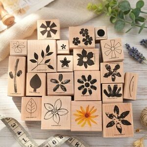 Stampin' Up! Black Floral Rubber Stamp